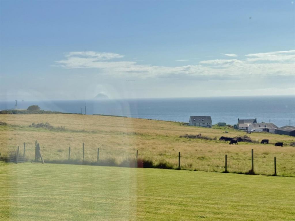 View from the patio doors to Ailsa Craig