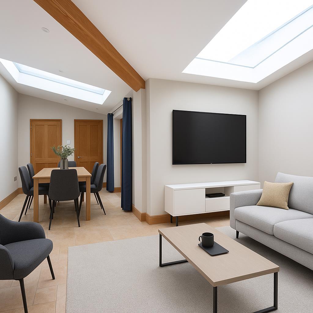 Kitchen/Living/Dining Room (CGI staging)