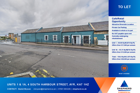 Restaurant to rent, 4 South Harbour St Ayr KA7 1JB