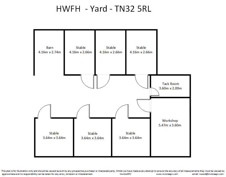 Stables Floor Plan Yard