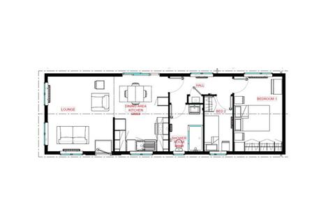 undefined, Two Bed Omar Westbury (42x14) The Orchards Park, Sleaford NG34