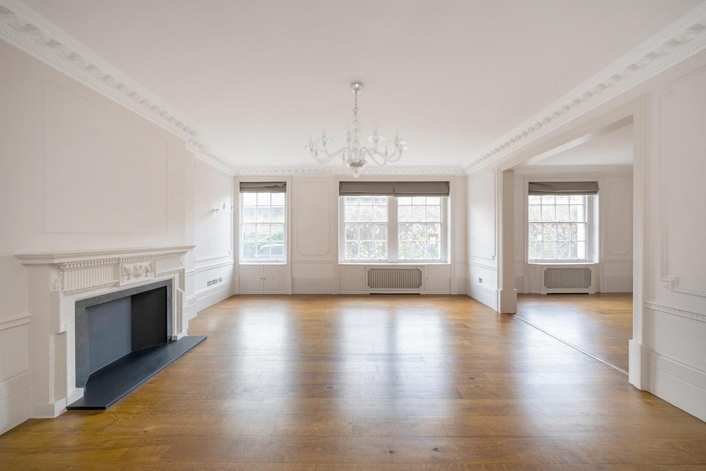 Living room, fireplace
