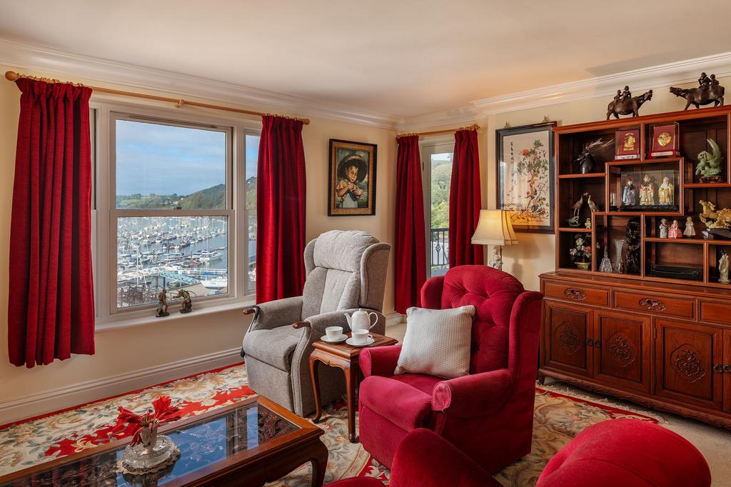 Living Room 2 Marina View, Kingswear