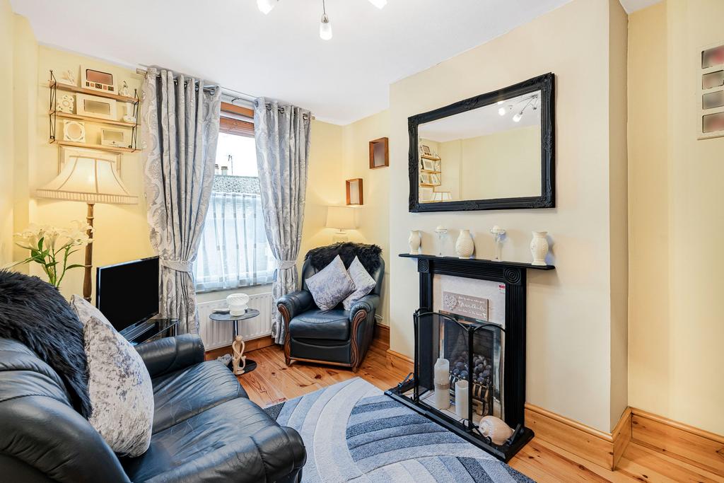 Living room, fireplace