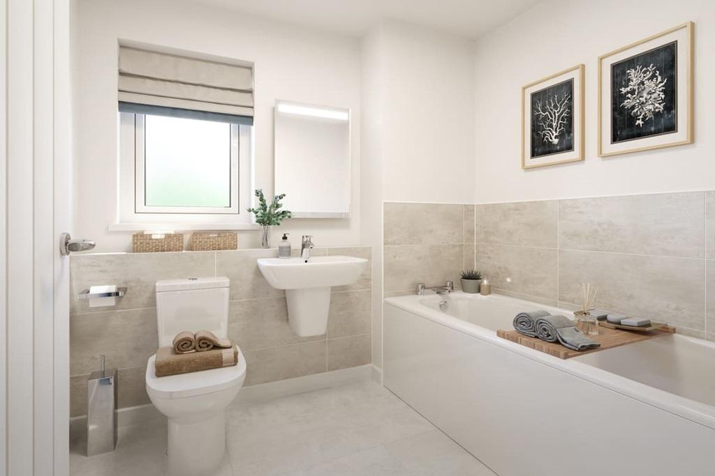 Spacious family bathroom