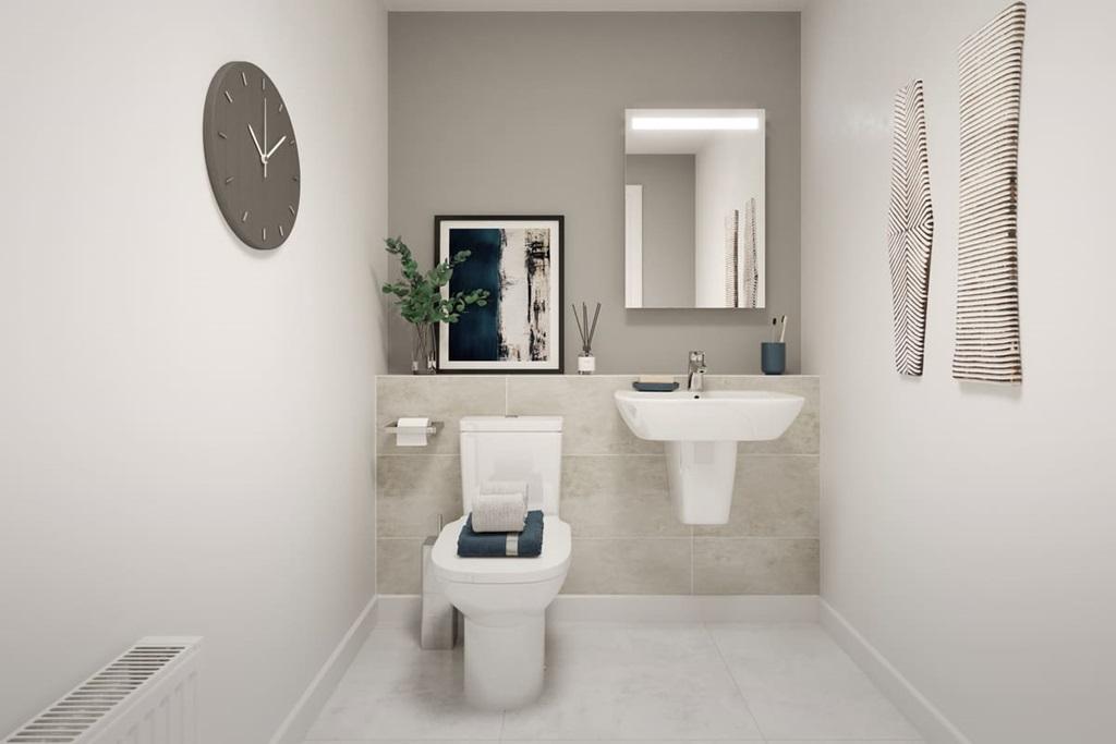 Convenient downstairs cloakroom