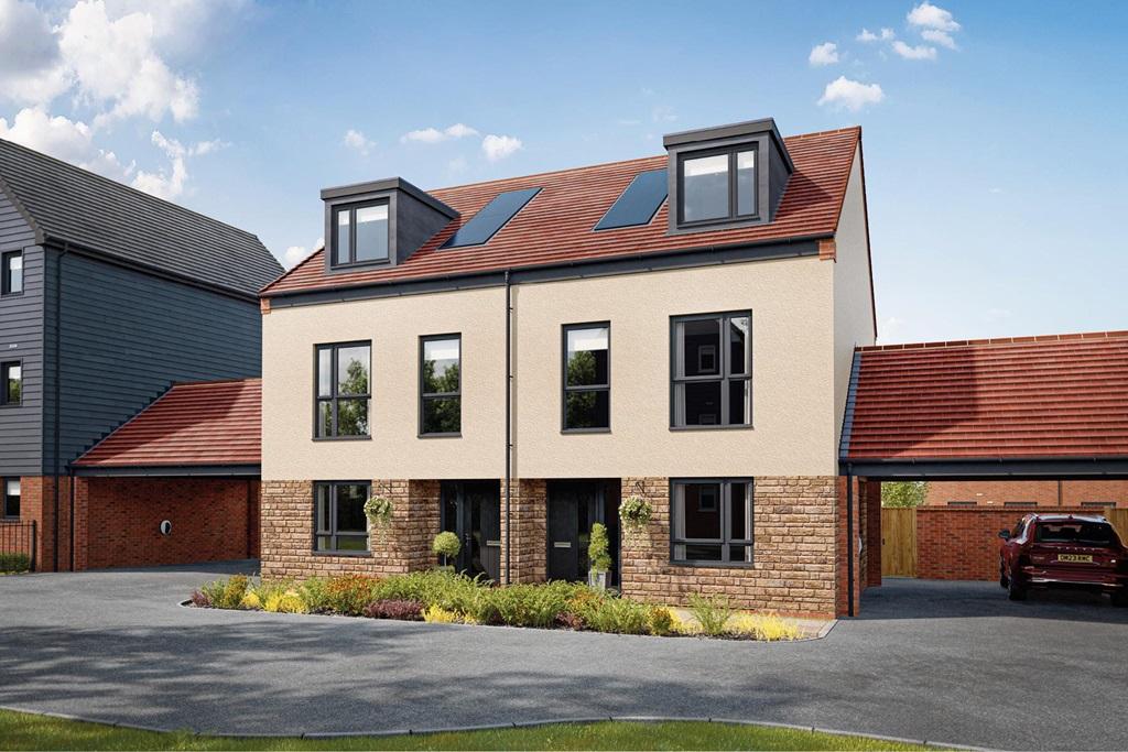 Artist's impression of a typical Trelton home