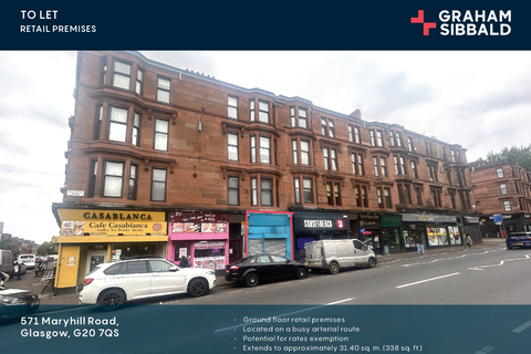 Retail property (high street) to rent, 571 Maryhill Rd Glasgow G20 7UH