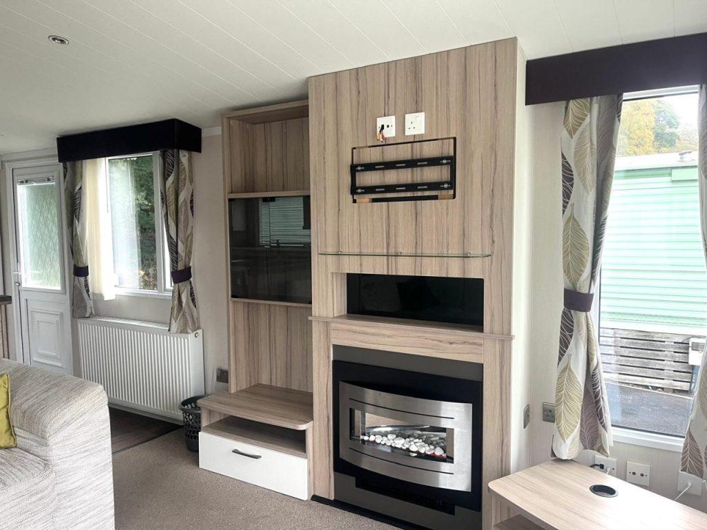 Moselle Lounge Area Electric Fire &amp; Wall Mount