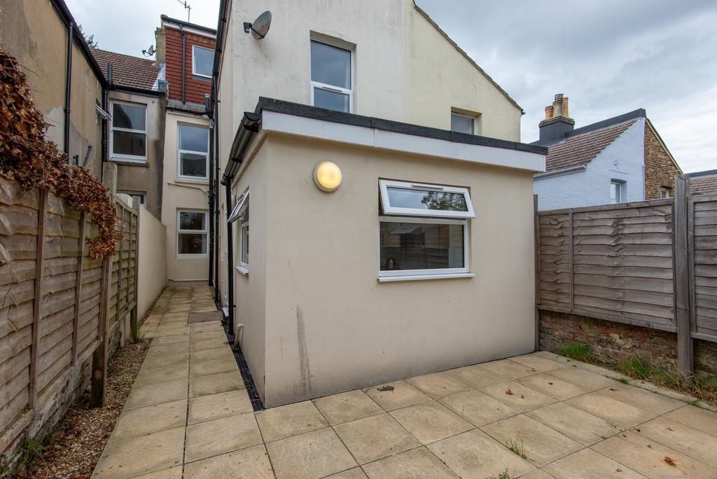 A neat and tidy exterior view of the front of a...