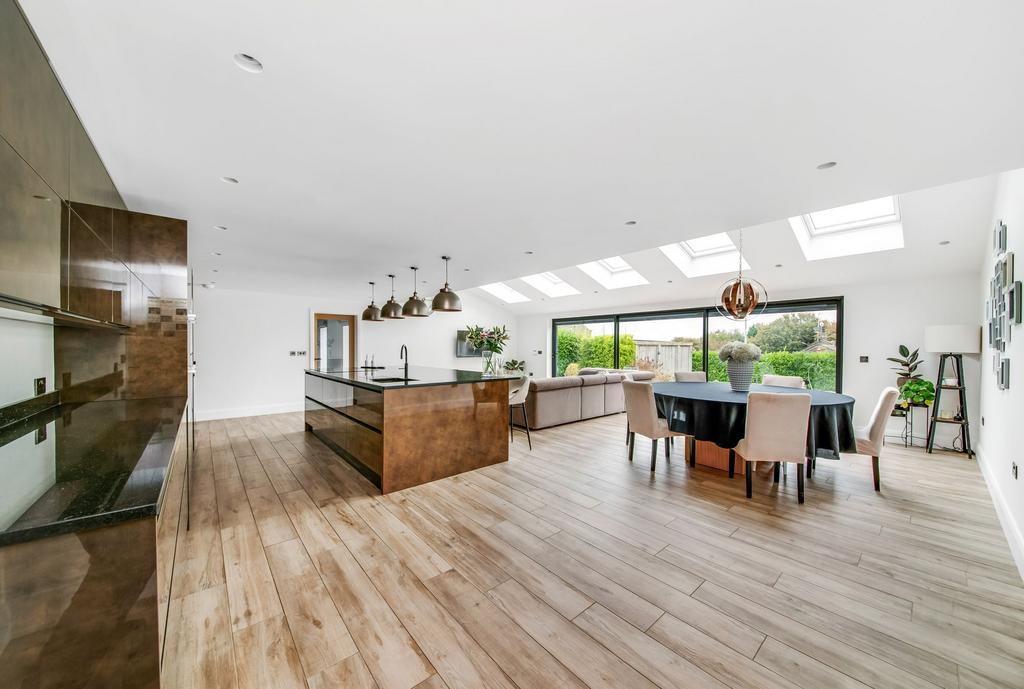 Open plan dining living kitchen