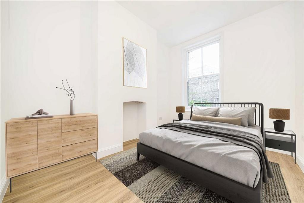 Bedroom, fireplace