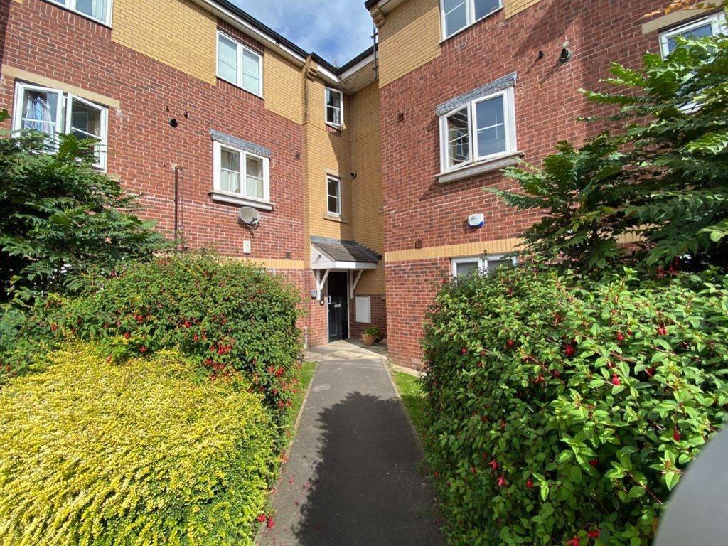 The exterior view of a well-maintained resident...