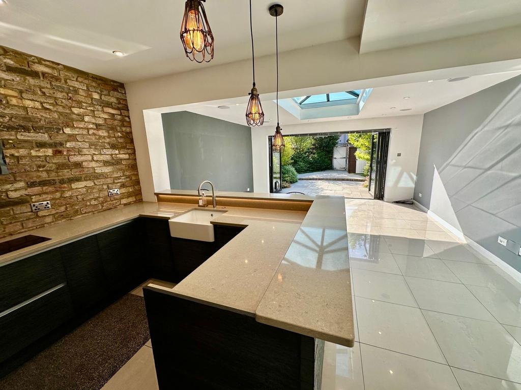 Open Plan Reception And Kitchen