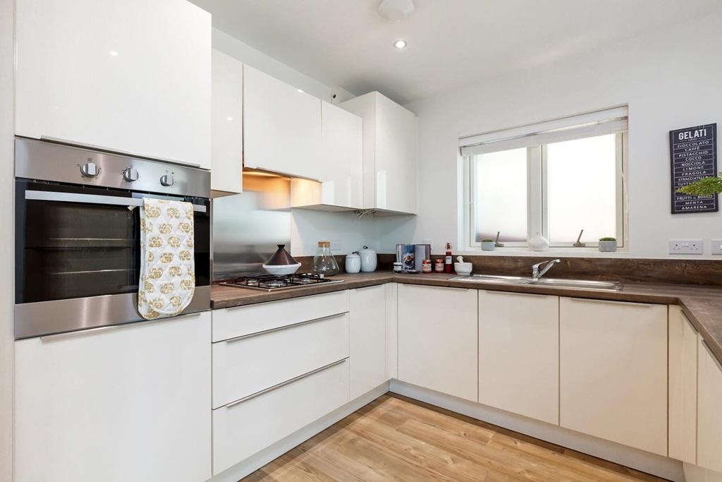A modern easy to clean kitchen