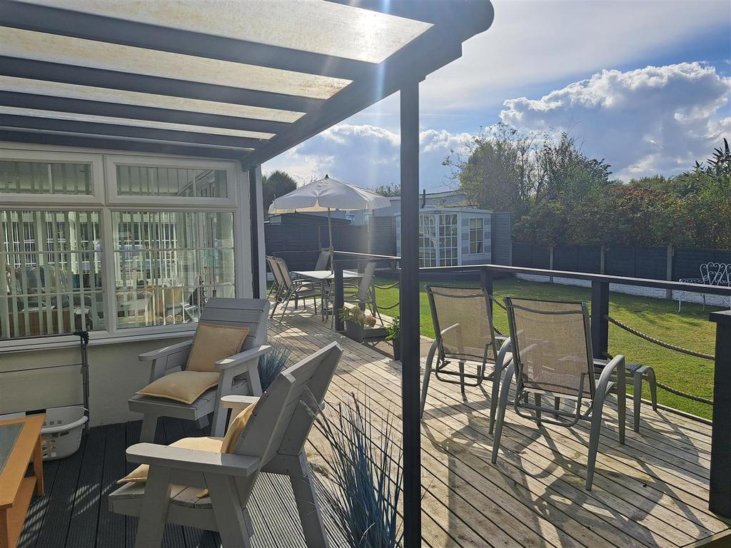 Outside covered seating area