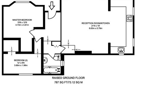 2 bedroom flat for sale, Cathnor Road, London, W12