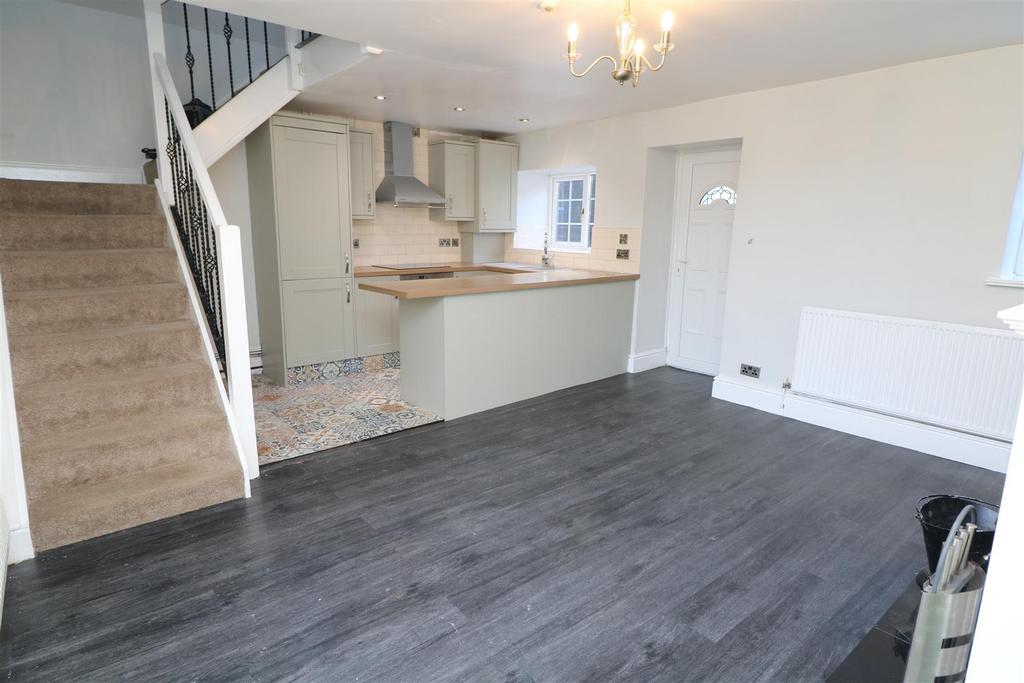 Open plan lounge kitchen