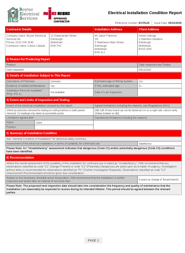 EPC Certificate