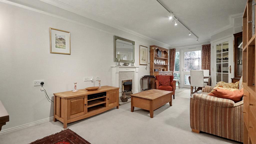 Living room, fireplace