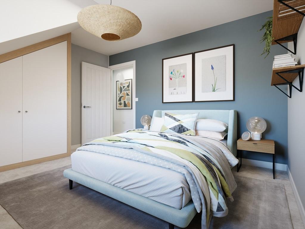 Bedroom 3 is situated at the top of the house