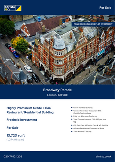 Retail property (high street) for sale, 26 Broadway Para London N8 9DE