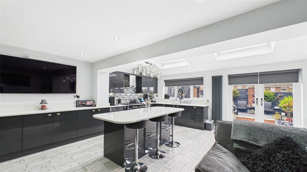 Open Plan Kitchen Dining And Family Room