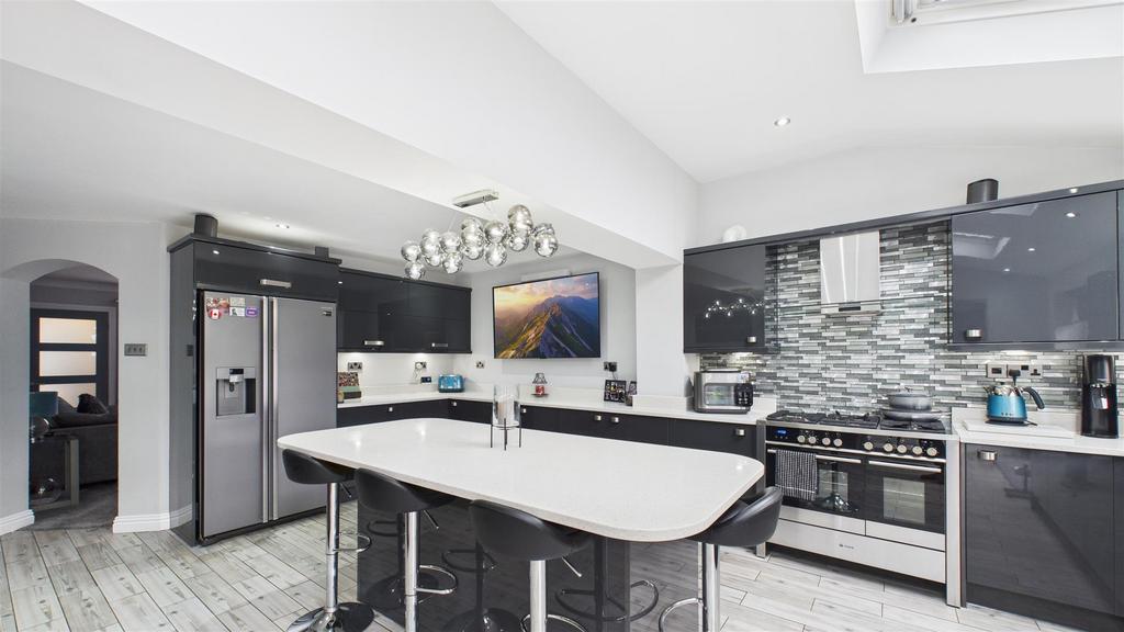 Open Plan Kitchen Dining And Family Room
