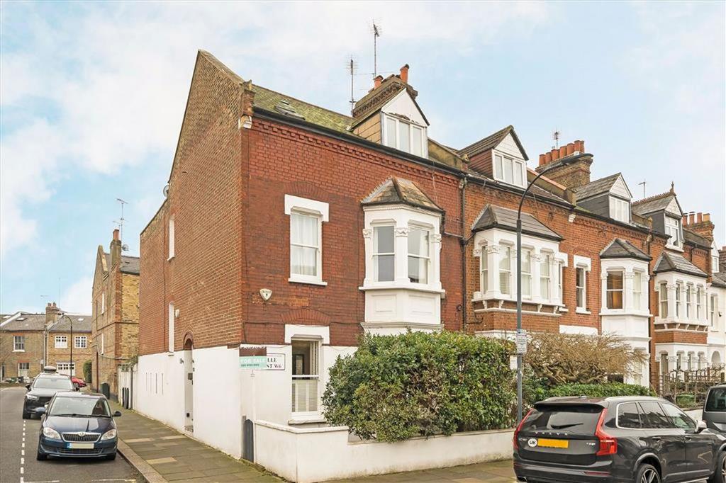 Terraced house exterior, parking