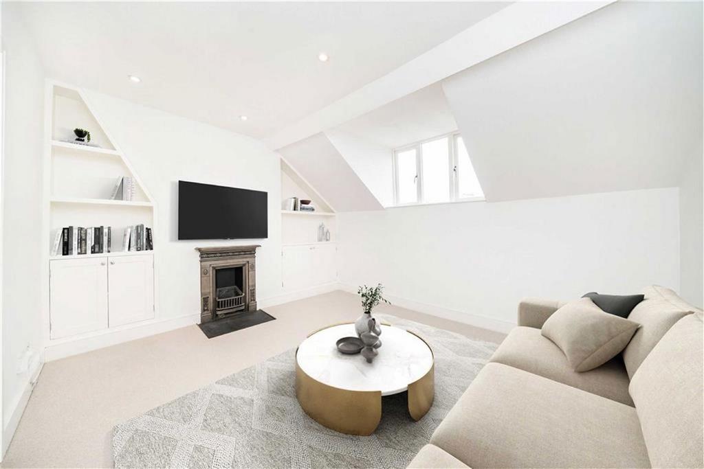 Living room, fireplace