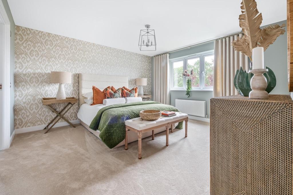 King size main bedroom with plenty of room for...