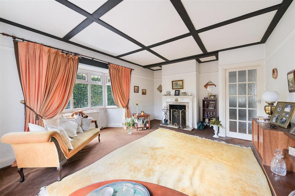 Living room, fireplace