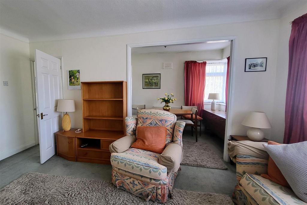 Open plan to dining room
