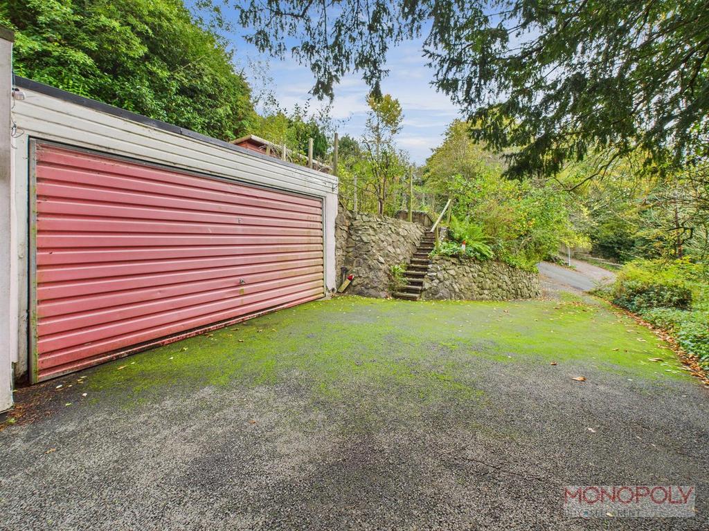 Drive and steps to garden