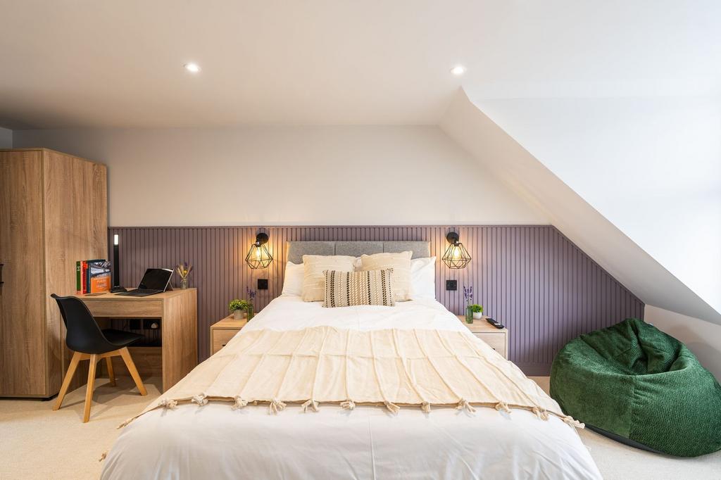 Elegant and welcoming master bedroom featuring ...