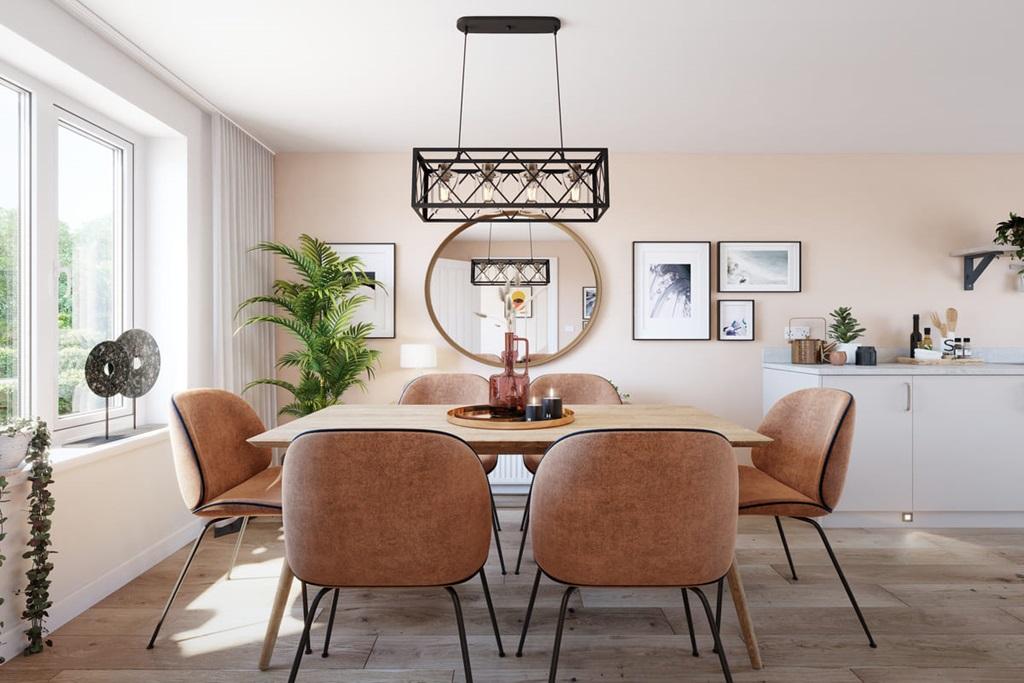 Plenty of space for a 6 seater dining table and...