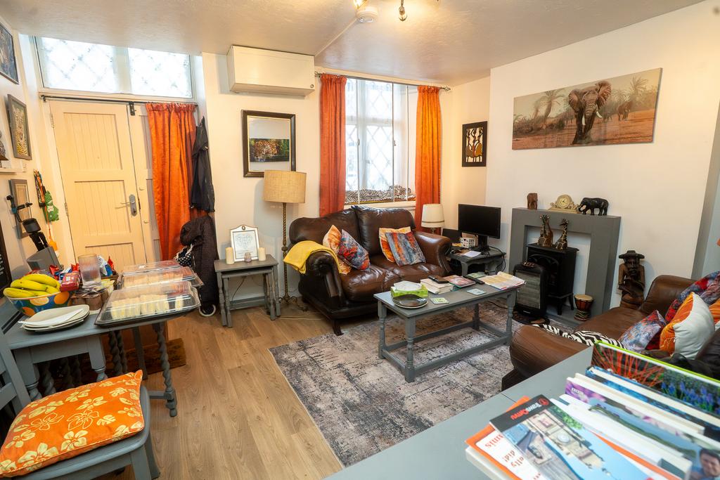 Living room, fireplace