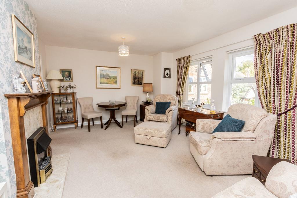 Living room, fireplace