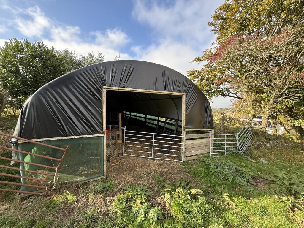 Recently erected Field Shelter