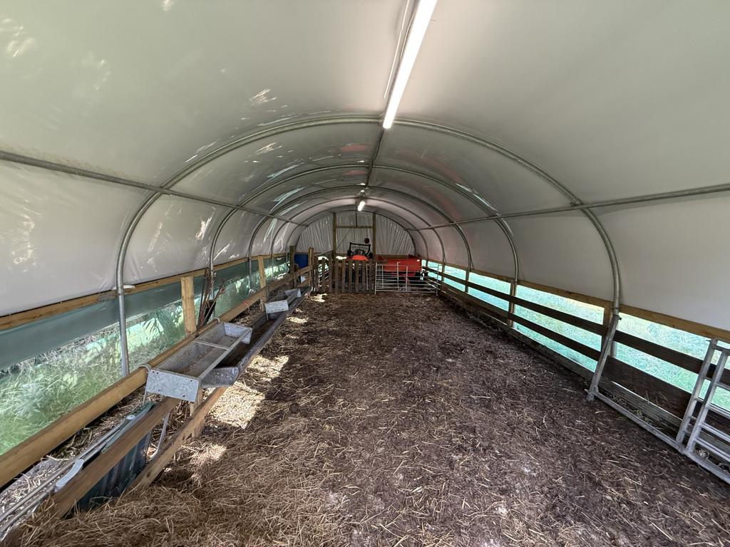 Recently erected Field Shelter