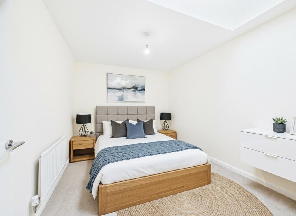 Bedroom staged