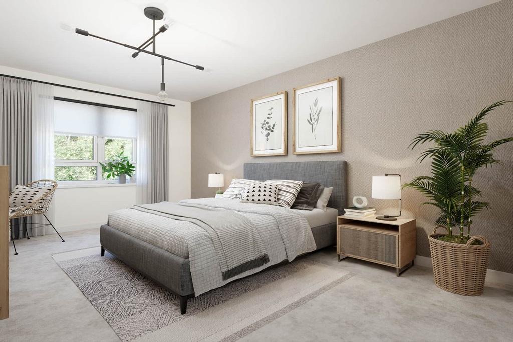 Large bedroom 1 with plenty of room for furniture