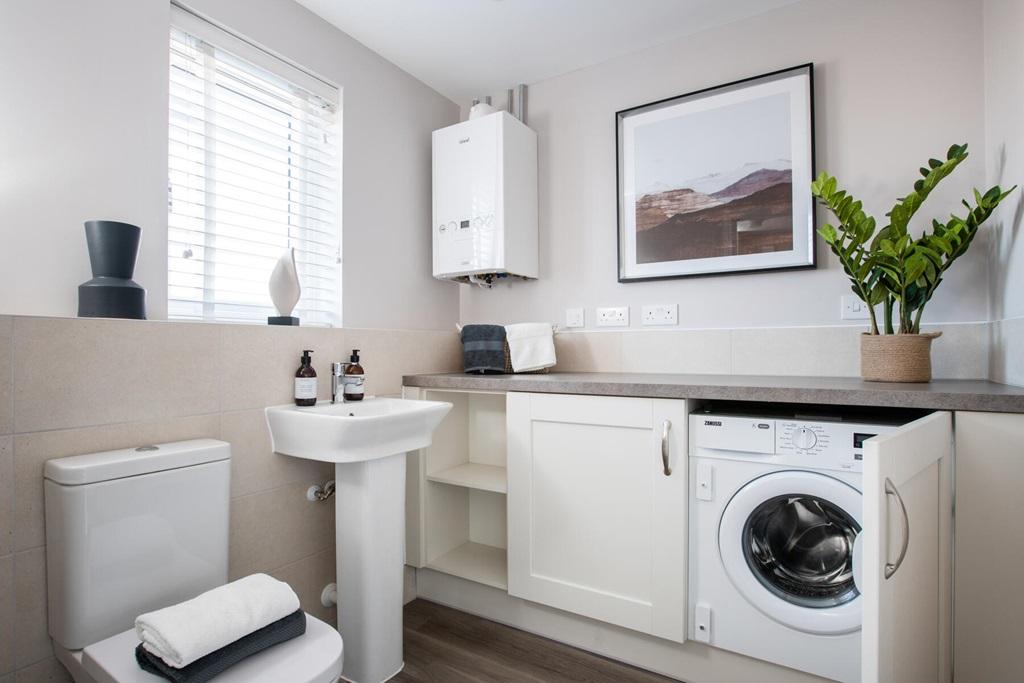Handy utility area at the front