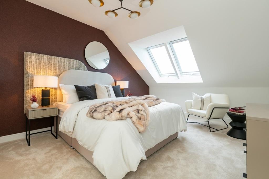 Bedroom 2 fills the entire top floor