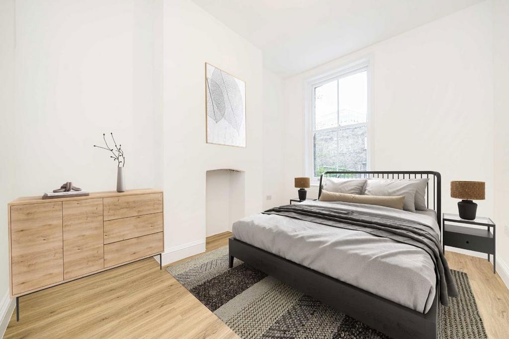 Bedroom, fireplace