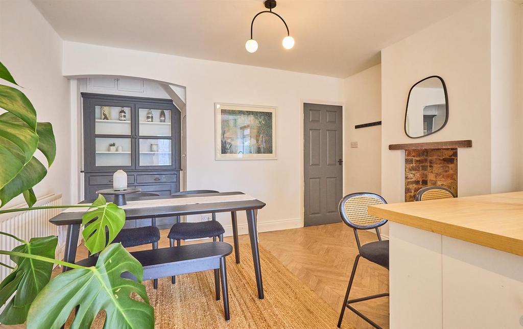 Extended open plan living dining kitchen