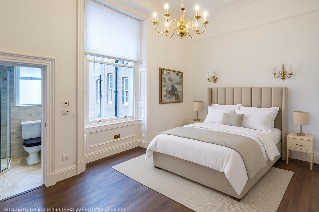 Principal Bedroom - Disclaimer: The bed was...