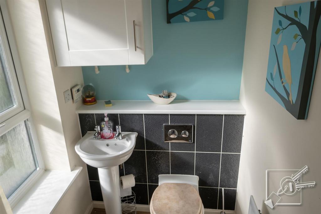 Ground floor cloakroom: