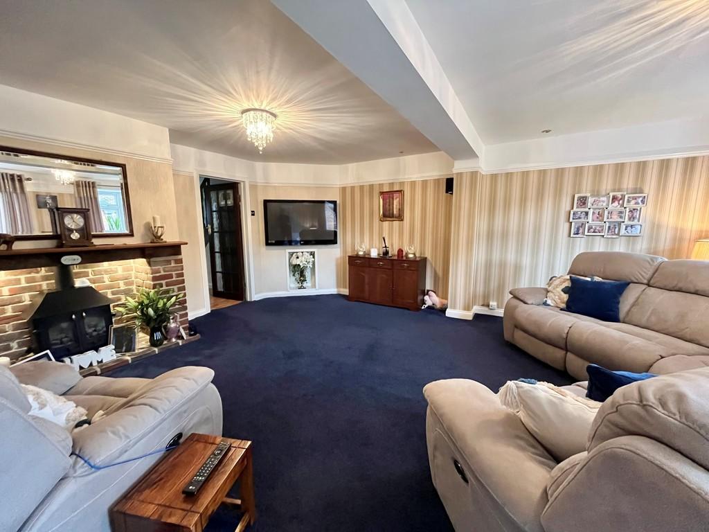 Living room, fireplace