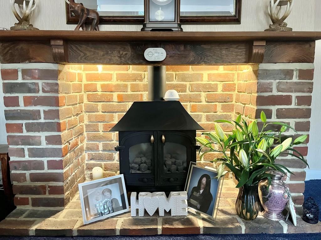 Living room, fireplace